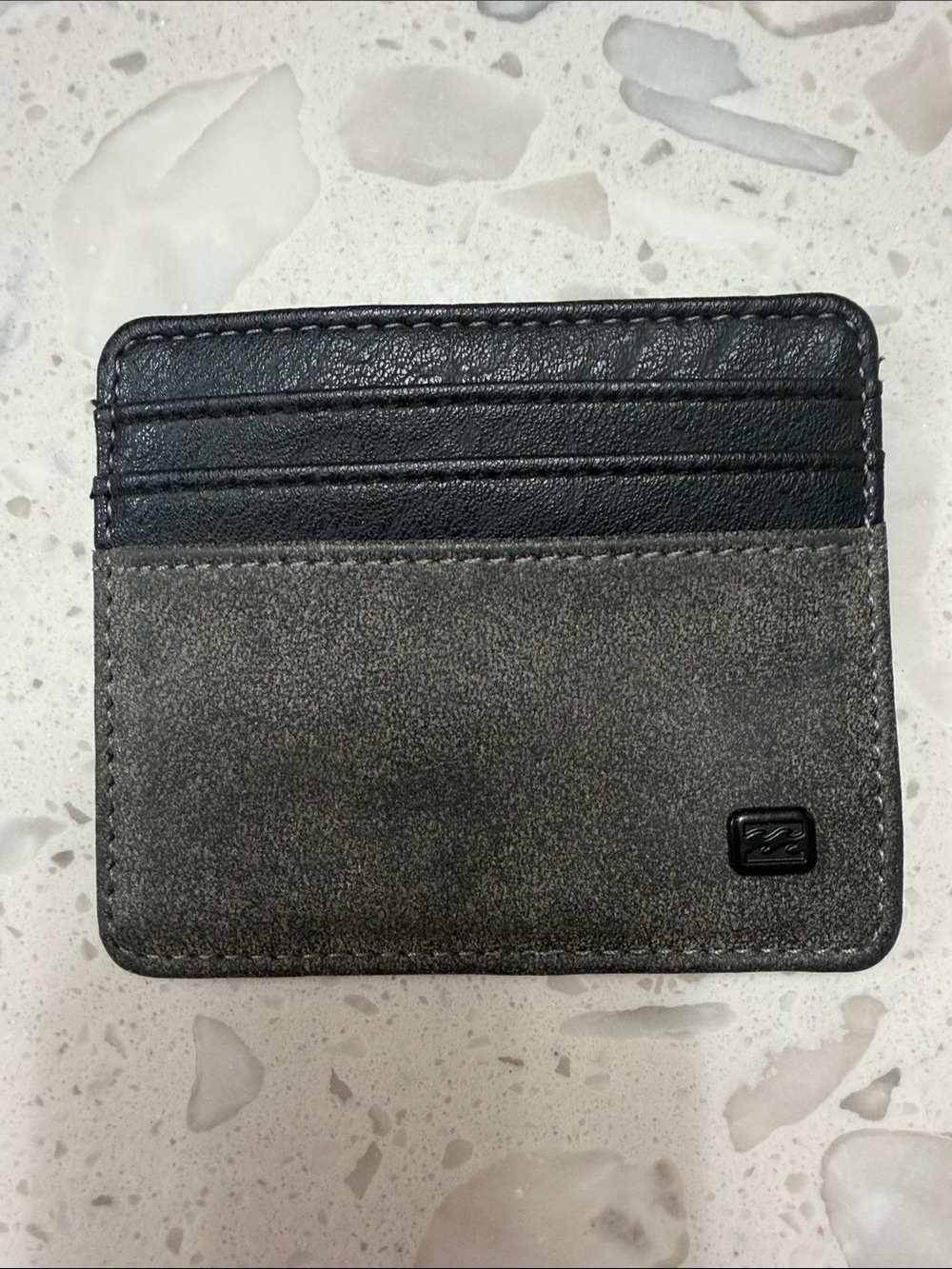 Billabong Black & Gray Slim Card & ID Sleeve